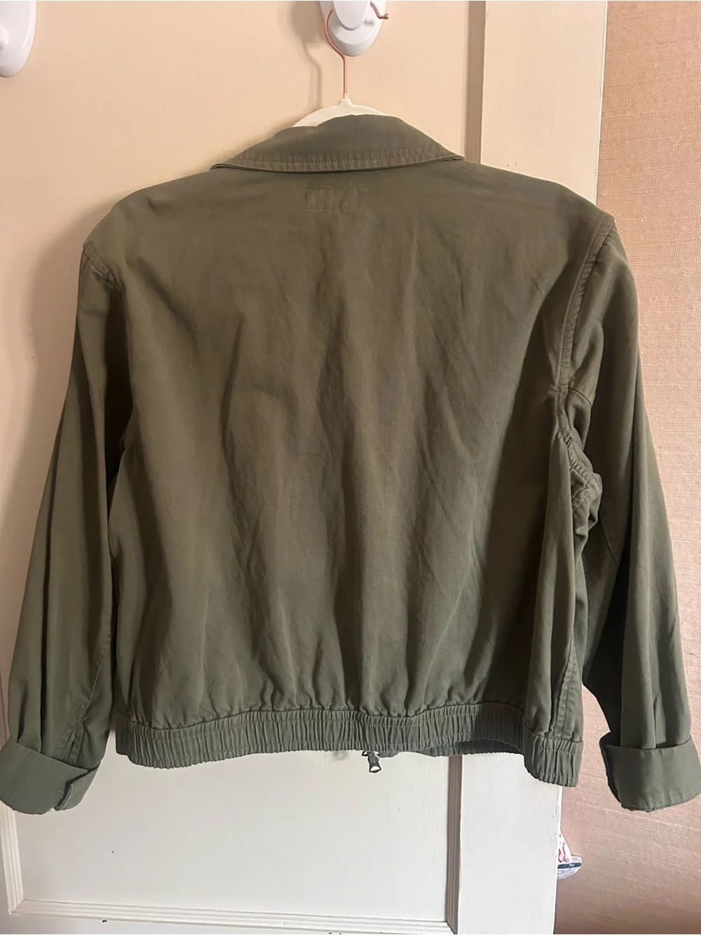 Polo Ralph Lauren Olive Green Zip Jacket with Navy Pony - Picture 3 of 3